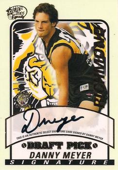 2005 Select Dynasty AFL - Draft Pick Signatures #DS12 Danny Meyer Front